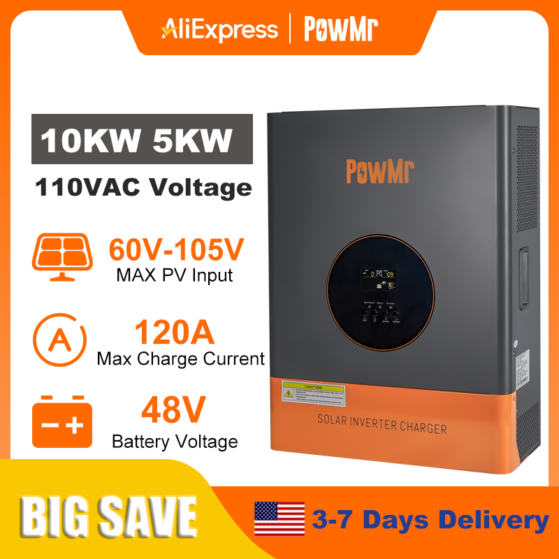 PowMr 10KW 5KW Split Phase Inv - огляд і ціна Split Phase Inverter 10Kw 110V 220V