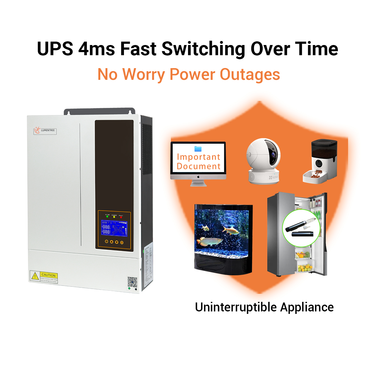 5.5KW 48V Hybrid On/ Off Grid  - огляд і ціна Hybrid Solar Inverter 5.5Kw Mppt 48V