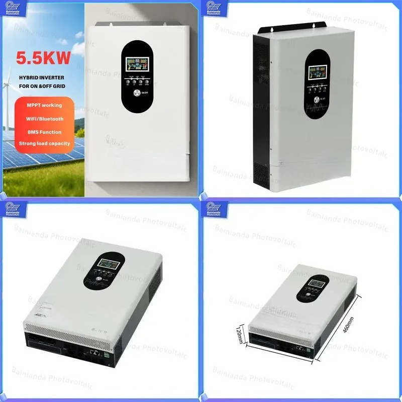 3kW 5.5kW Hybrid Solar Inverte - огляд і ціна Hybrid Solar Inverter 5.5Kw Mppt 48V