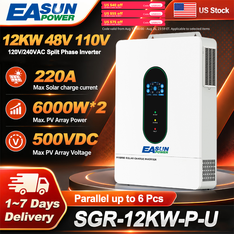 EASUN POWER 12KW Split Phase G - огляд і ціна Grid Tie Inverter Limiter 2000W